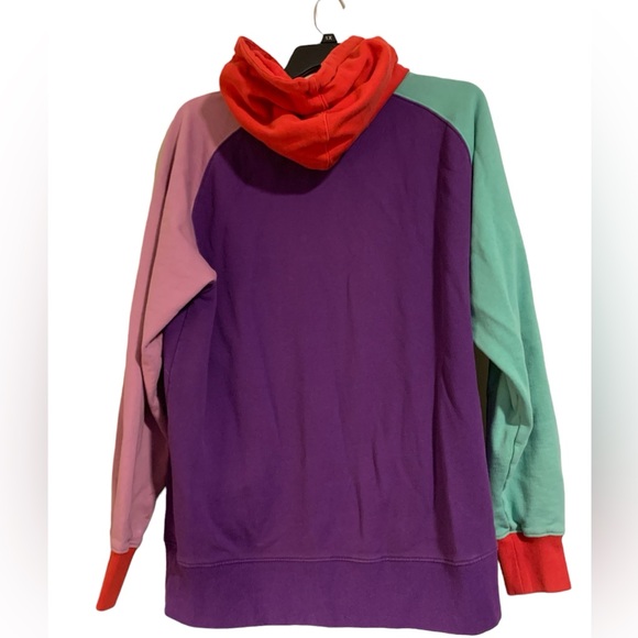 Teddy Fresh Mens hoodie size Large colorblock heavyweight - Picture 2 of 10